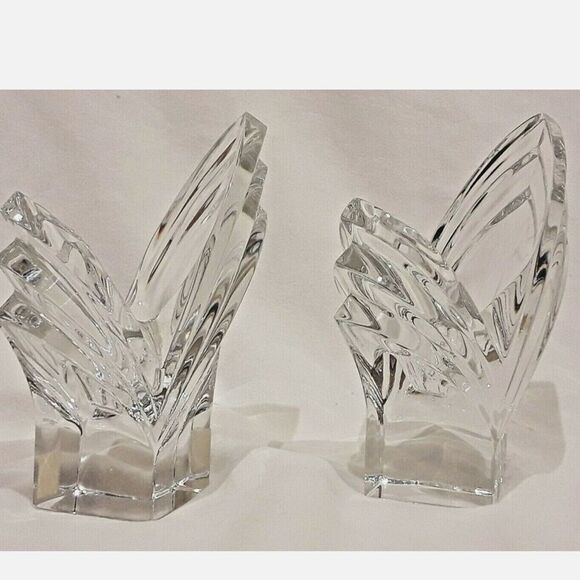 Mikasa Crystal Tulip Flower Taper Candle Holders! - Picture 10 of 10